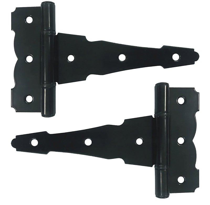 Nuvo Iron HDTH6BLK Heavy-Duty Decorative Tee Hinges