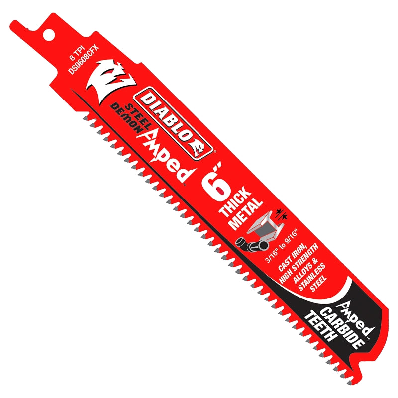 Diablo Steel Demon Amped DS0608CFA3 Reciprocating Saw Blade
