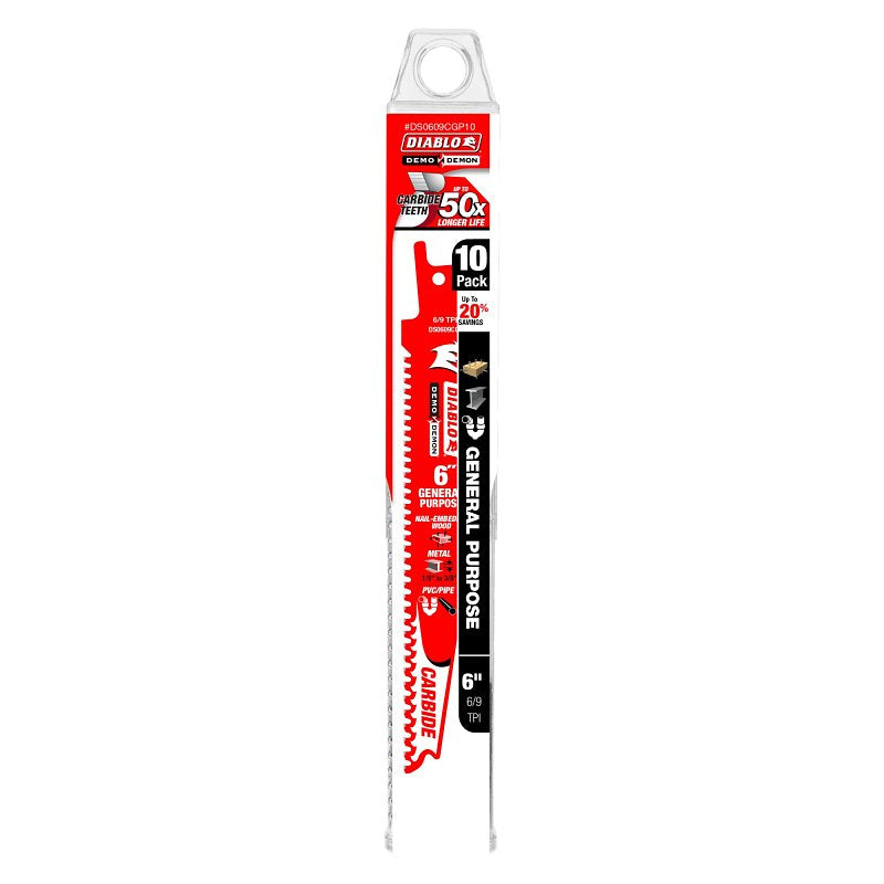 Diablo Demo Demon DS0609CGP10 Reciprocating Saw Blade