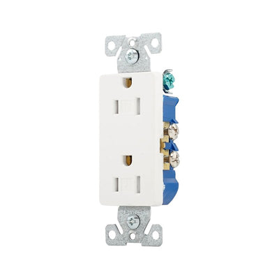 Eaton TR1107W-10-L Decorator Duplex Receptacle