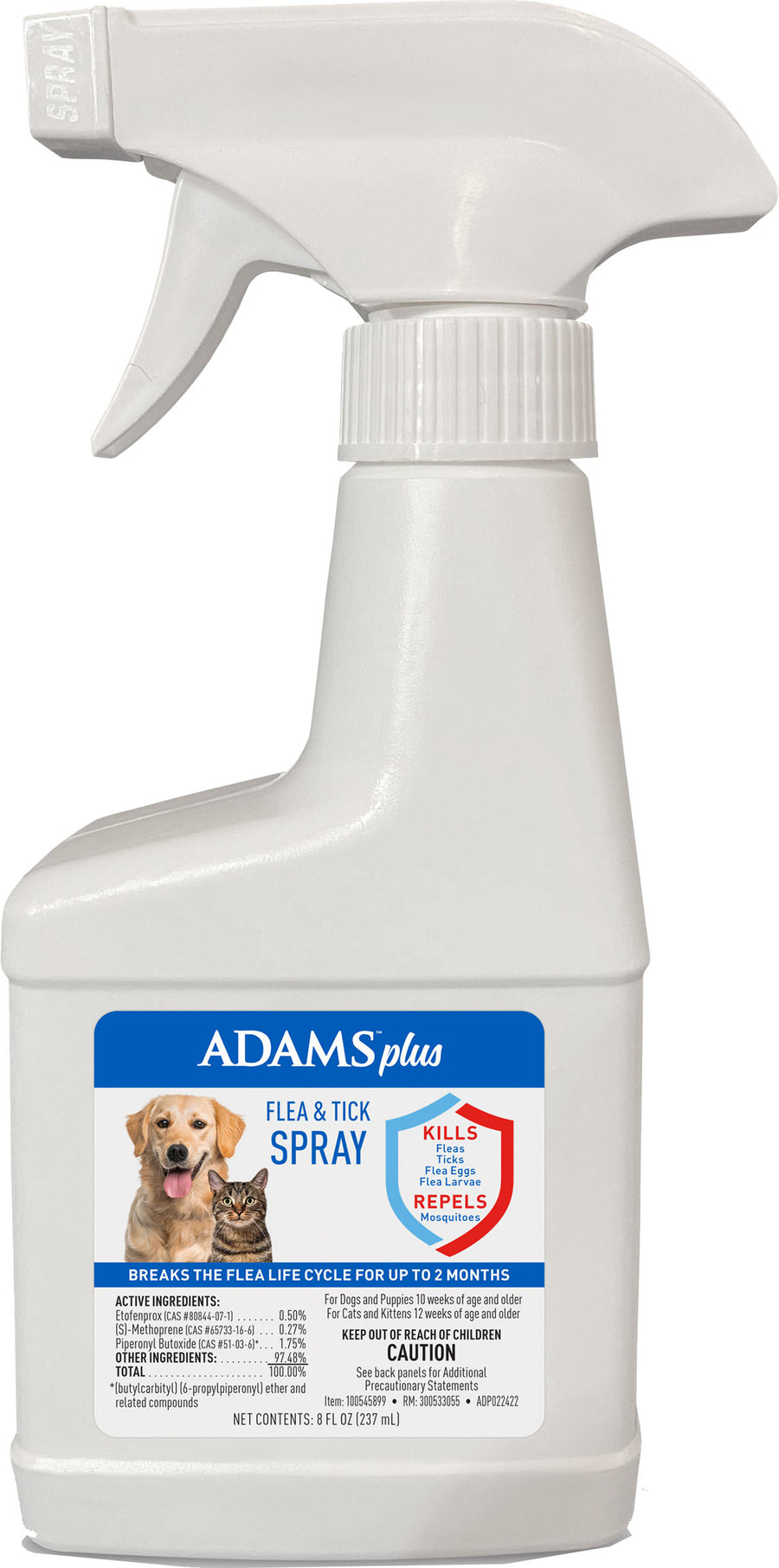 Adams Plus Flea & Tick Spray, 8 oz - Sprays