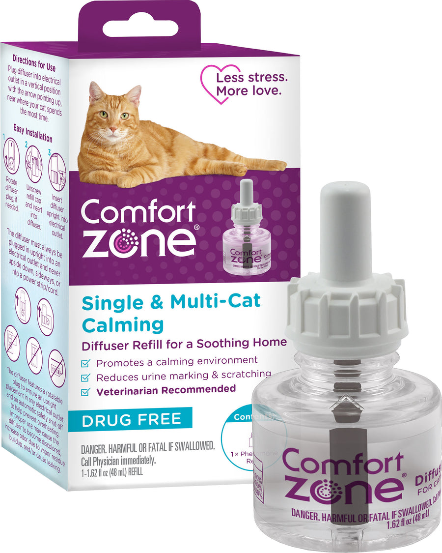 Comfort Zone Soothing Diffuser Refill for Cats, 1 pk - Anxiety Relief