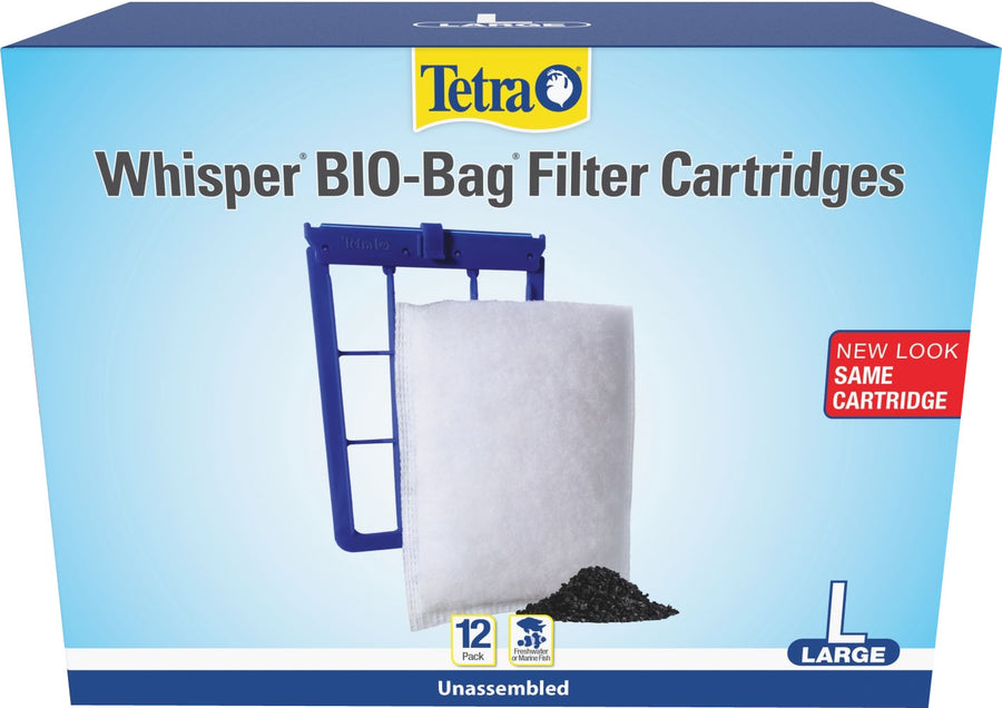 Tetra Whisper Unassembled Bio Bag Cartridge, lg-12 pk - Filter Inserts