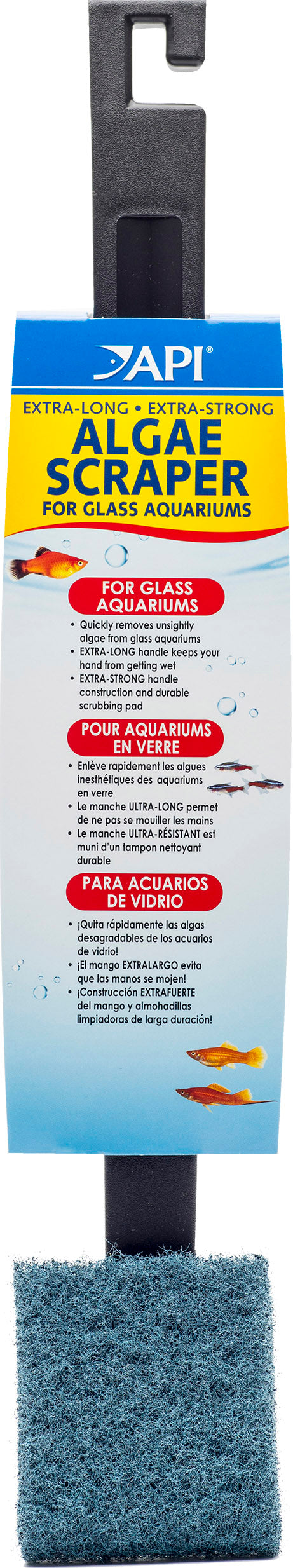 API Algae Scraper for Glass Aquariums, 18 in - Cleaning Supplies