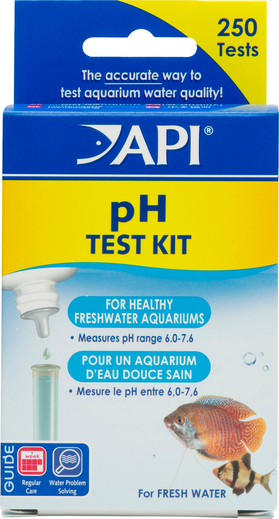 API PH Test Kit for Freshwater, 250 Tests - Test Kits