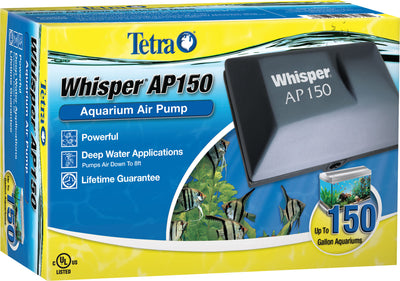 Tetra Whisper Aquarium Air Pump, Blue, Up to 150 gal - Air Pumps