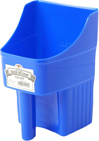 Little Giant Enclosed Feed Scoop, Blue, 3 qt - Scoops