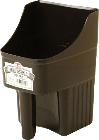 Little Giant Enclosed Feed Scoop, Black, 3 qt - Scoops