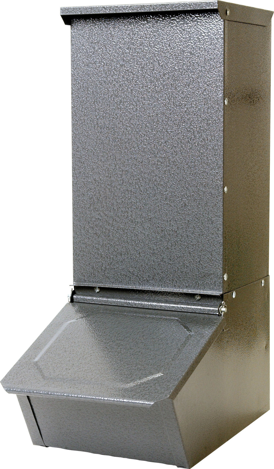 Little Giant Single Door Hog Feeder Galvanized, 50 lb - Feeders Swine/Goat/Sheep
