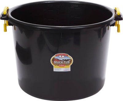 Little Giant Duraflex Muck Tub, Black, 70 qt - Tubs