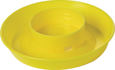 Little Giant Screw-On Poultry Waterer Base, Yellow, 1 qt
