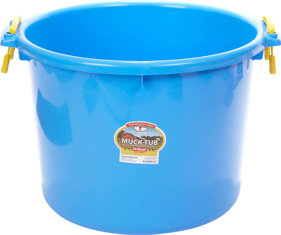 Little Giant Duraflex Muck Tub, Berry Blue, 70 qt - Tubs