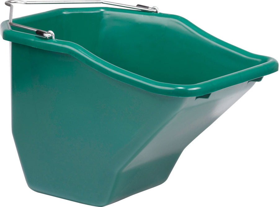 Little Giant Plastic Flat Back Better Bucket, Green, 20 qt - Buckets Flatback