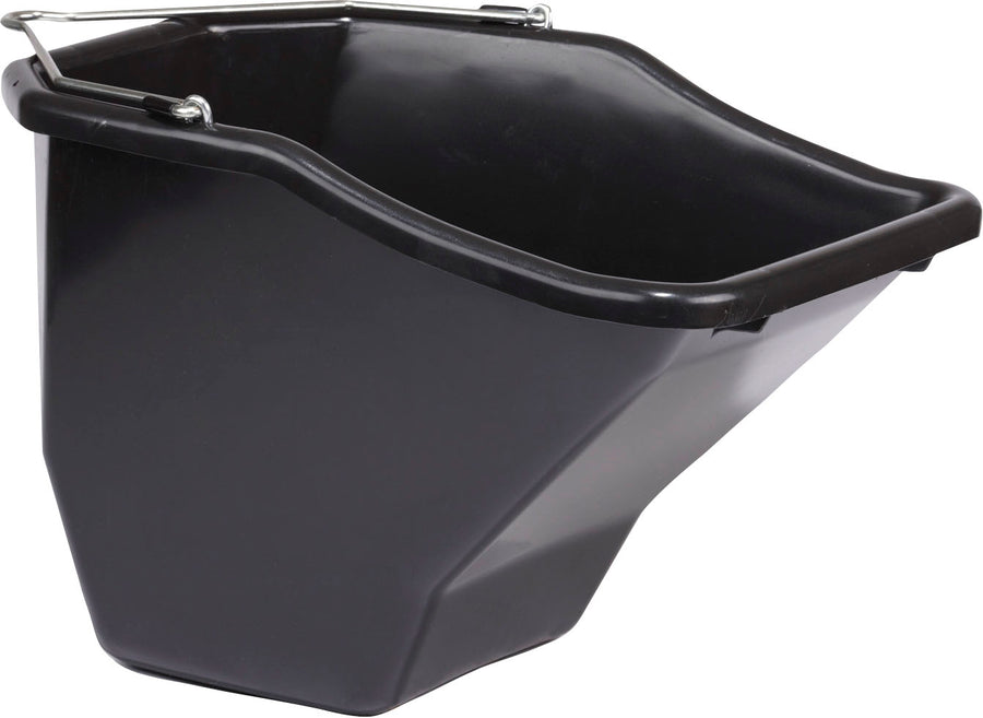 Little Giant Plastic Flat Back Better Bucket, Black, 20 qt - Buckets Flatback