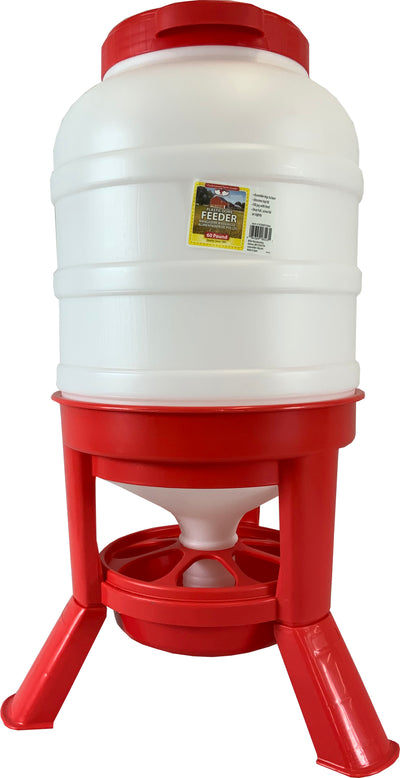 Little Giant Feeder Plastic Dome, Red, 60 lb - Farm & Equine