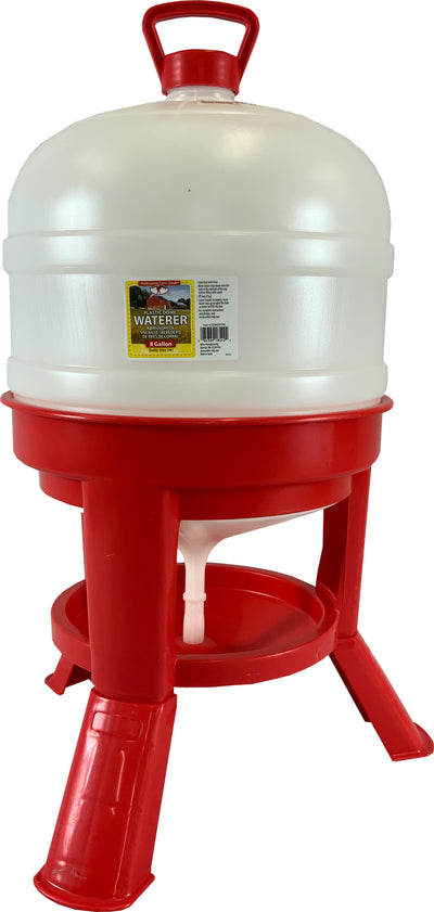 Little Giant Dome Waterer Plastic, Red, 8 gal - Farm & Equine