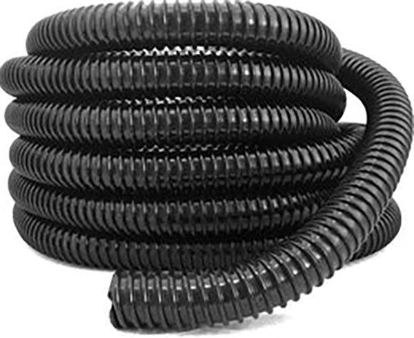 Pondmaster Reinforced Corrugated Tubing, Black, 3/4 in x 100 ft - Hose and Fittings