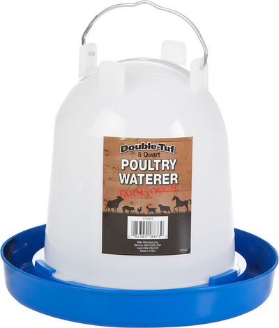 Double-Tuf Poultry Waterer, 5 qt - Farm & Equine