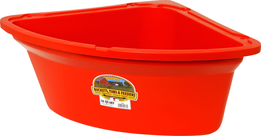Little Giant Corner Feeder, Red, 26 qt - Wall & Corner Feeders
