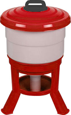 Little Giant Deluxe Dome Waterer Plastic, Red, 10 gal - Farm & Equine