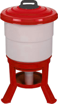 Little Giant Deluxe Dome Waterer Plastic, Red, 13 gal - Farm & Equine