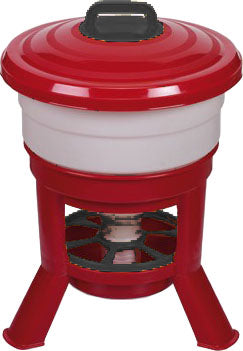 Little Giant Deluxe Feeder Dome Plastic, Red, 50lb - Farm & Equine