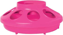 Little Giant Plastic Poultry Feeder Base, Hot Pink, 1 qt - Farm & Equine