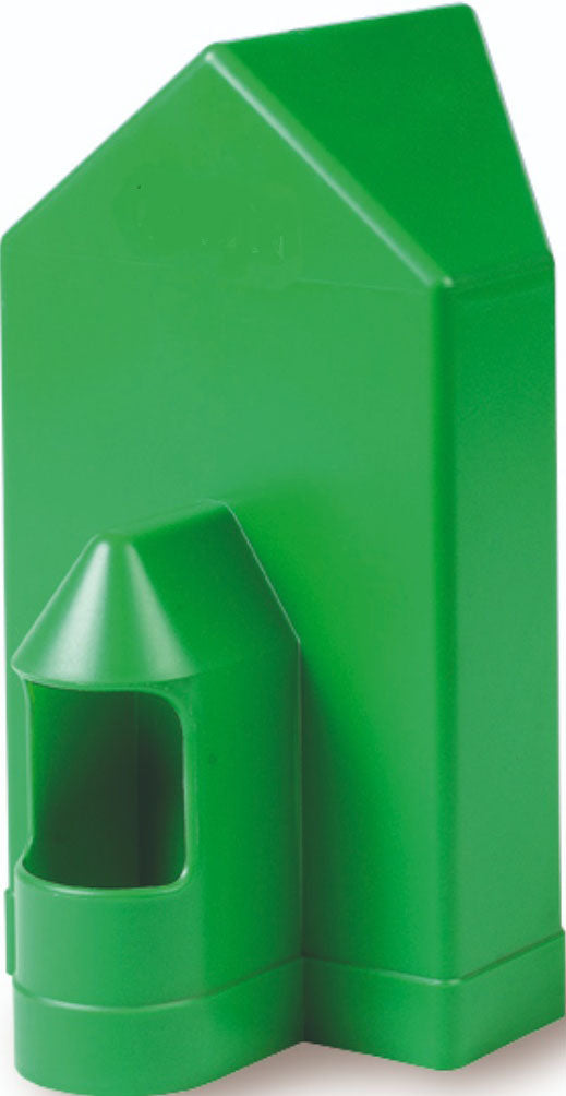 Little Giant Plastic Pigeon Corner Waterer, Green, 2 qt - Farm & Equine