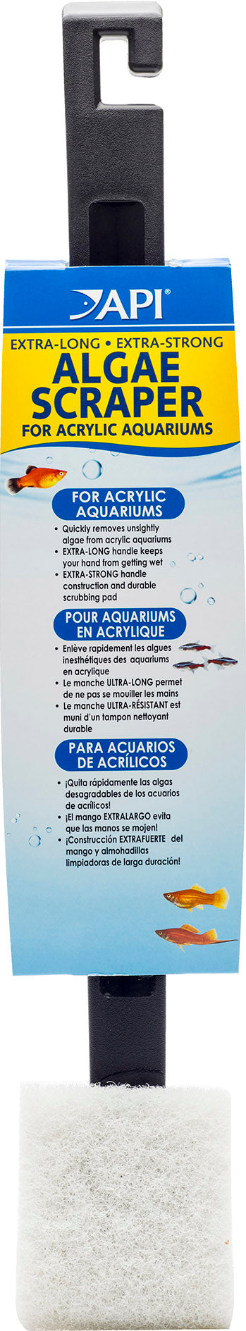 API Algae Scraper for Acrylic Aquariums, 18 in - Cleaning Supplies