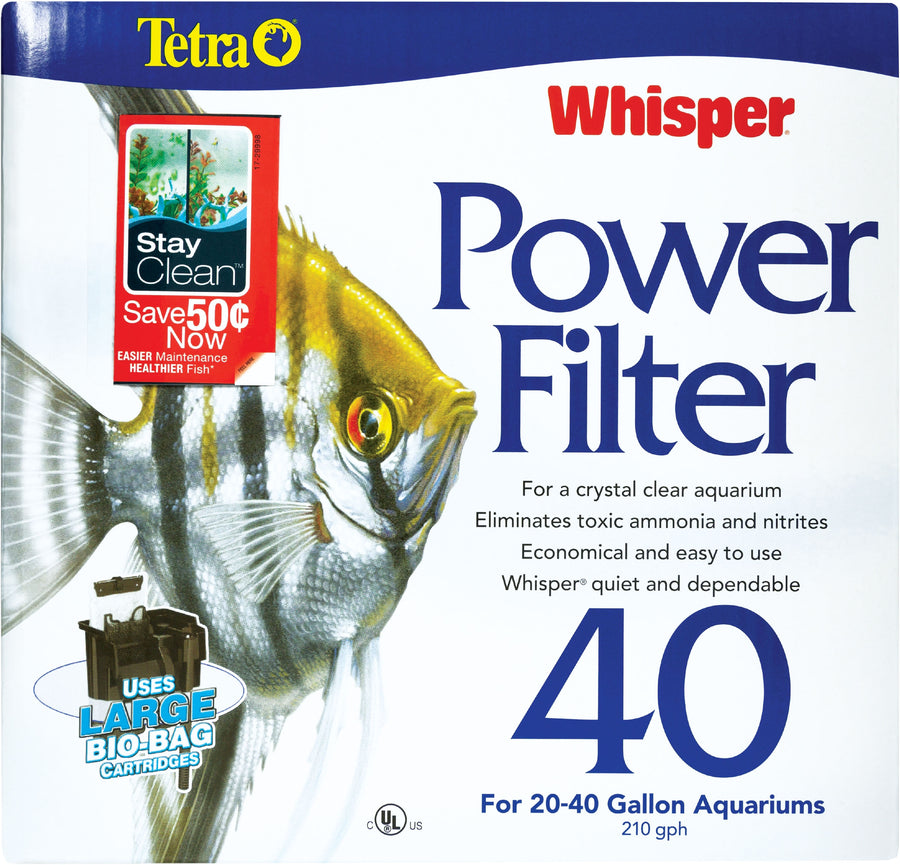 Tetra Whisper Power Filter 40, 20-40 gal - External Filters