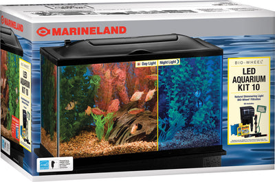 Marineland Bio-Wheel LED Aquarium Kit, 10 gal-20x10x12 in - Starter Kits