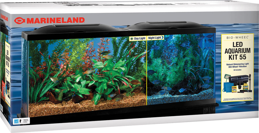 Marineland Bio-Wheel LED Aquarium Kit, 55 gal-48x13x20 in - Starter Kits