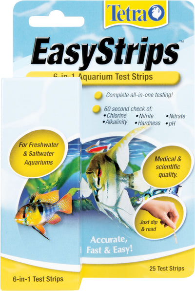 Tetra Easystrips 6-in-1 Aquarium Test Strips, 25 pk - Test Kits