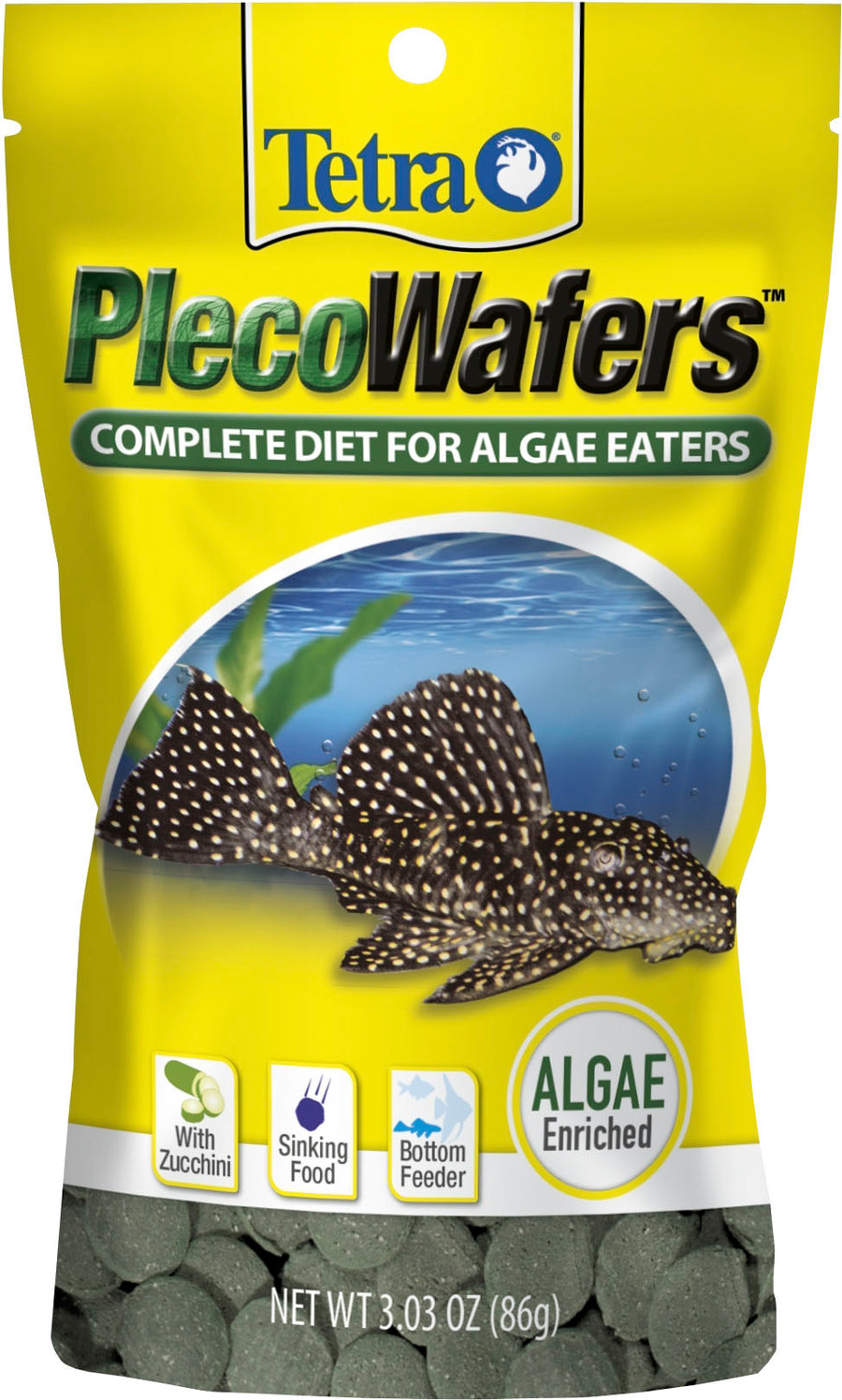 Tetrapro Tropical Veggie Pleco Wafers, 3 oz - Standard