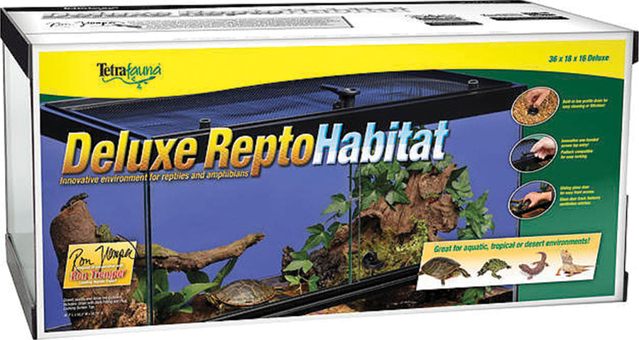 Tetrafauna Deluxe Reptohabitat, 40 gal-36x13x20 in - Glass