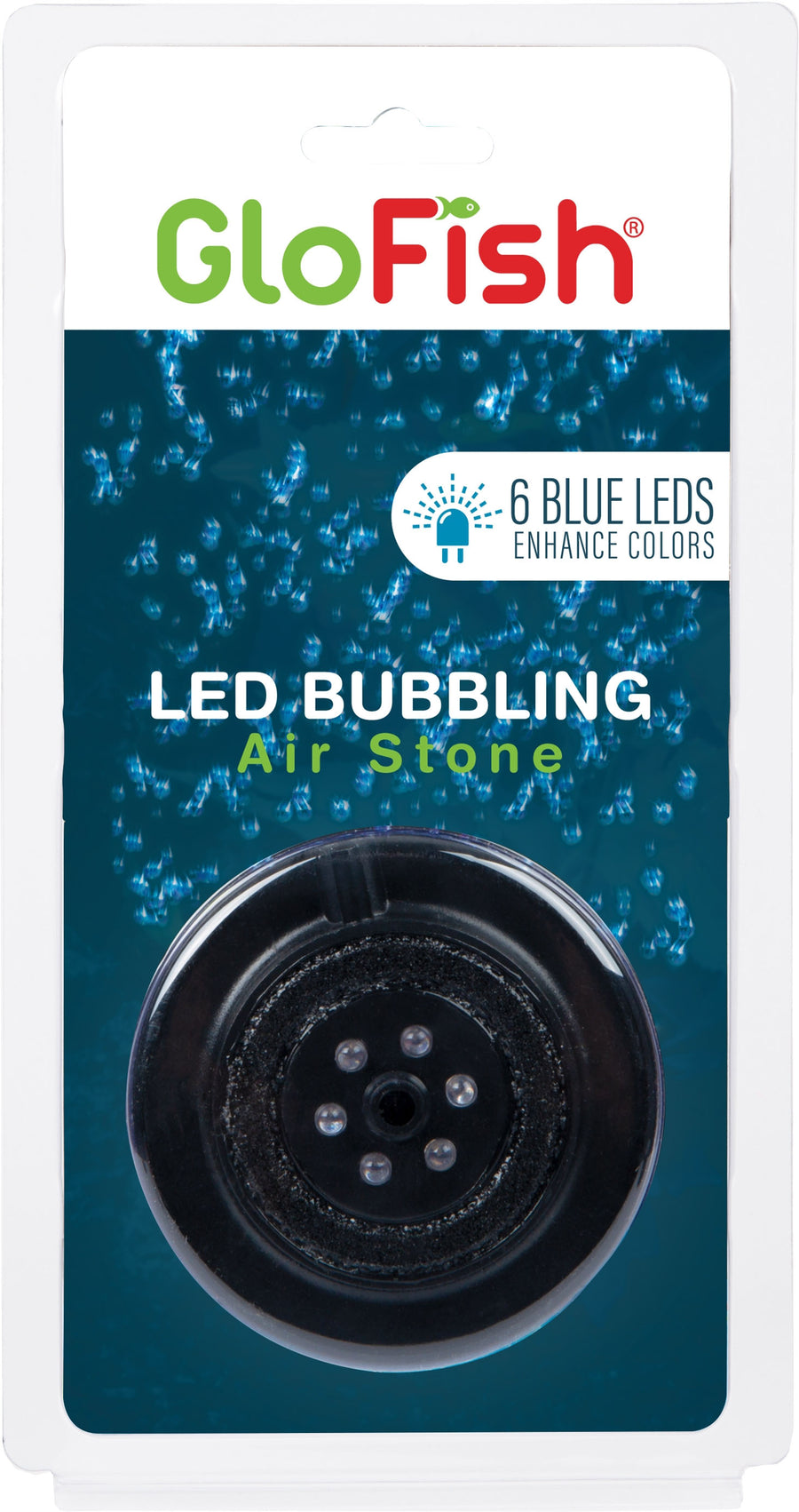 Glofish LED Round Bubbler, Blue - Air Control