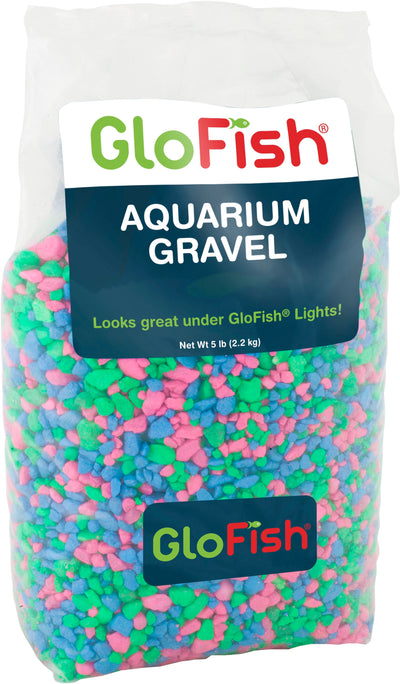 Glofish Aquarium Gravel, Multifluorescent, 5 lb - Freshwater