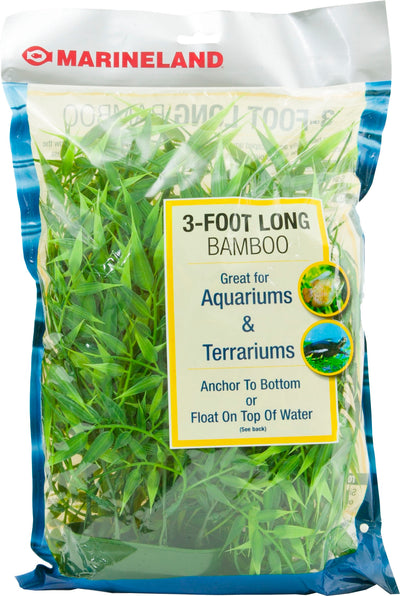Marineland Bamboo Aquarium Plant, 3 ft - Plastic Plants
