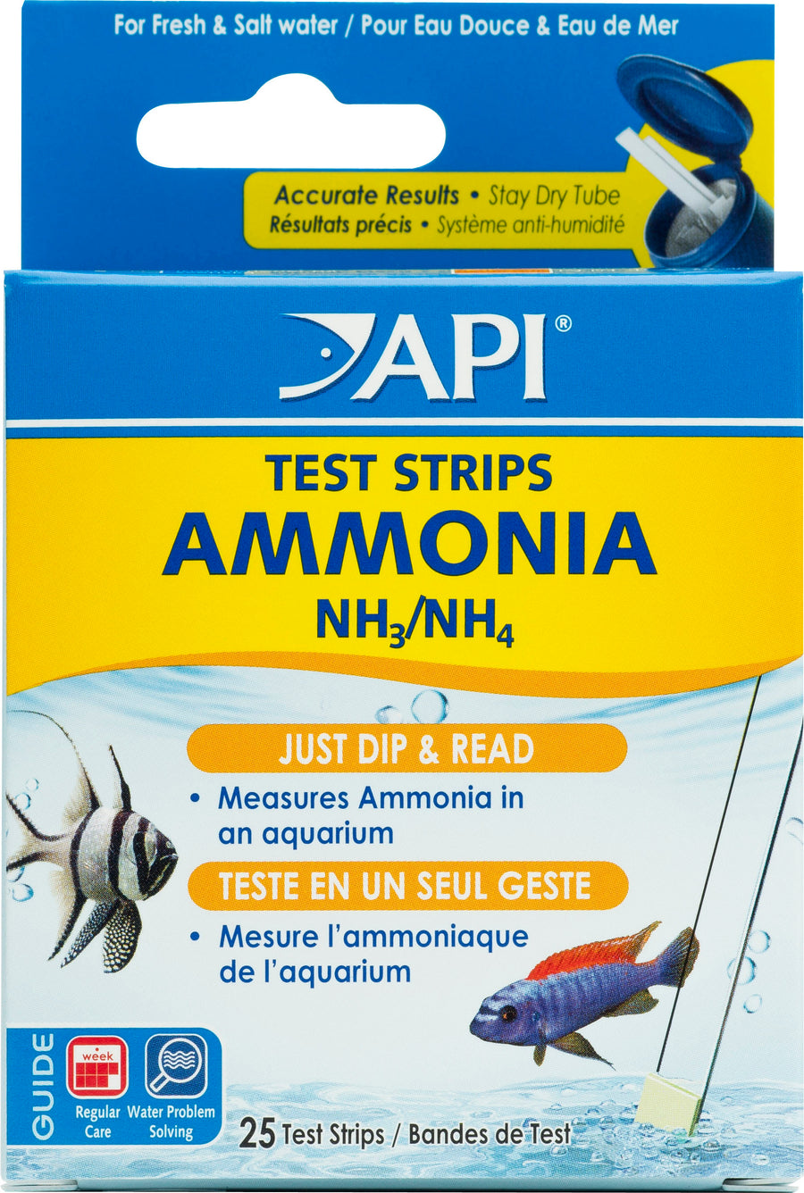 API Ammonia Aquarium Test Strips, 25 ct - Test Kits