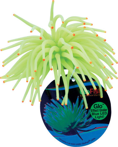 Glofish Aquarium Ornament Anemone, Yellow, SM - Resin