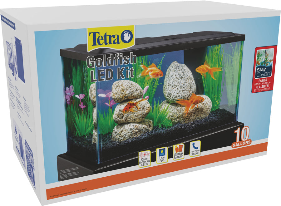 Tetra Goldfish LED Aquarium Kit, 10 gal-20x10x12 in - Starter Kits