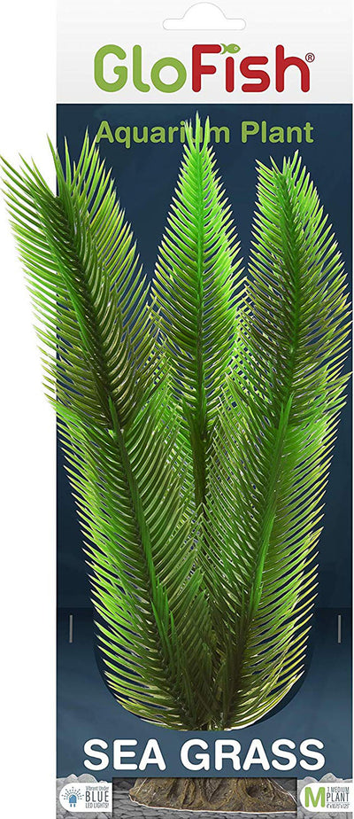 Glofish Aquarium Plant, Sea Grass, MD - Plastic Plants