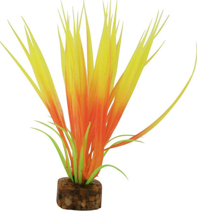 Glofish Multi-Color Aquarium Plant, Orange/Yellow, SM - Plastic Plants