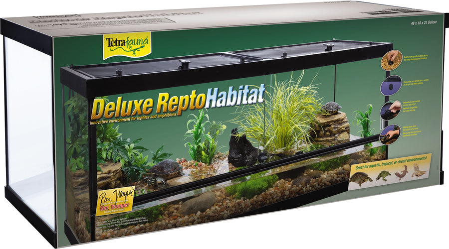 Tetrafauna Deluxe Reptohabitat, 75 gal-48x18x21 in - Glass