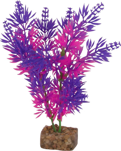 Glofish Multi-Color Aquarium Plant, Purple/Pink, MD - Plastic Plants