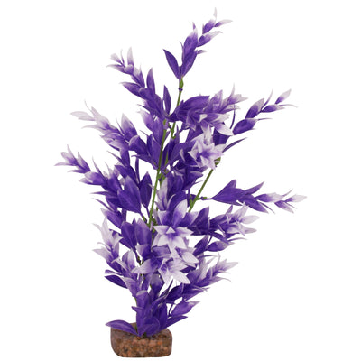 Glofish Multi-Color Aquarium Plant, Purple/White, MD - Plastic Plants