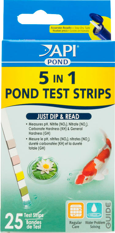 API Pond 5 in 1 Test Strips, 25 pk - Test Kits