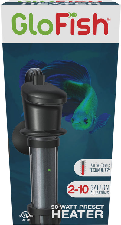 Glofish Aquarium Heater, 50 Watt-2-10 gal - Submersible