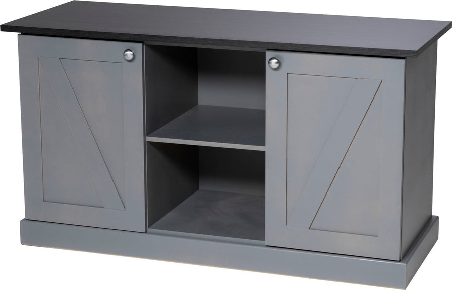 Marineland Farmhouse Aquarium Stand, Grey, 48x18 in - Black