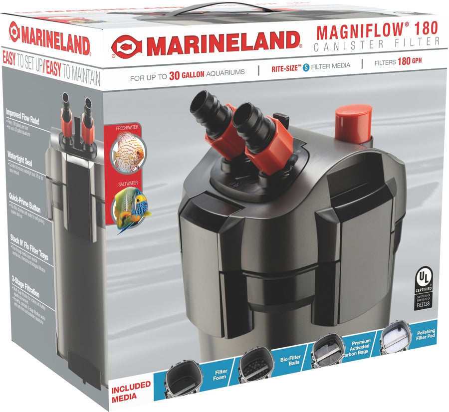 Marineland Magniflow 180 Canister Filter, 180 Gph - Canister Filters